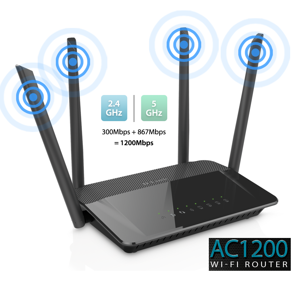 AC1200 Wireless Dual Band Gigabit Router